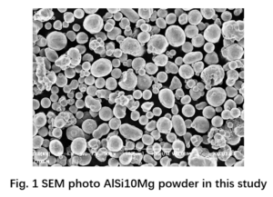 SEM 사진 AISi10Mg