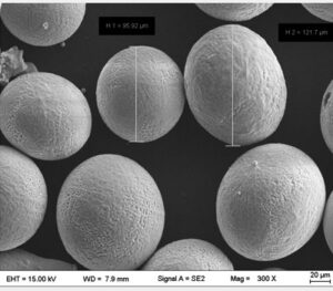 Morphologie de la poudre d'AlSi10Mg