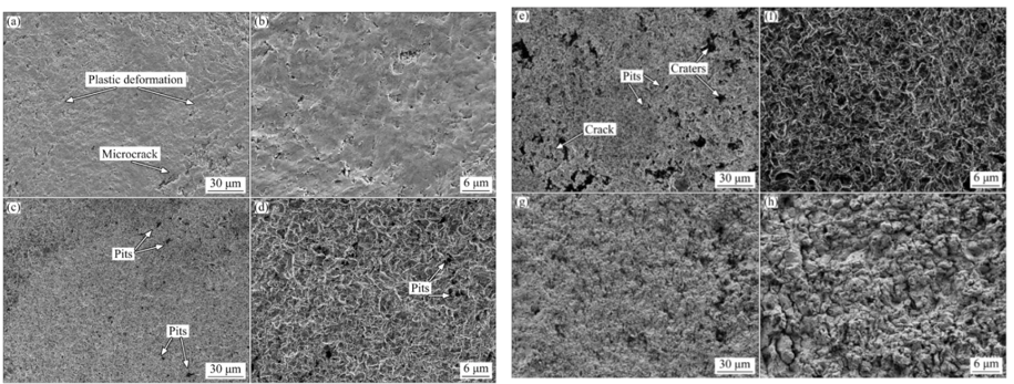 Cavitation Erosion Resistance of Fe50Mn30Co10Cr10 High Entropy Alloy 5 SEM PHOTO
