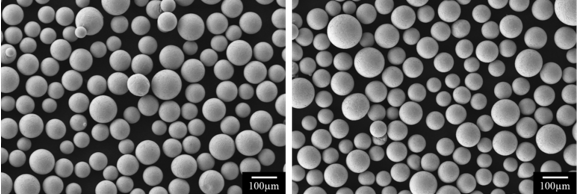 CuAl10 Alloy Powder by PREP for 3D Printing 1 SEM CUAl10 alloy powder 3D printing powder